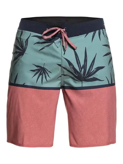 男士泳裤速干 3d 印花沙滩穿着短裤口袋很酷网布内里泳衣男士泳裤