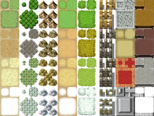 tilea2 - 中国风rpg游戏地图元件-vx用中国风元件 地图,场景,背景_2d