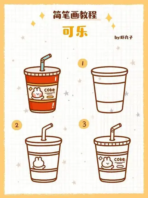 可乐兔的画法简笔画