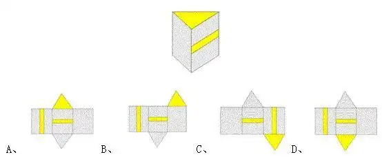 折纸盒问题三棱柱