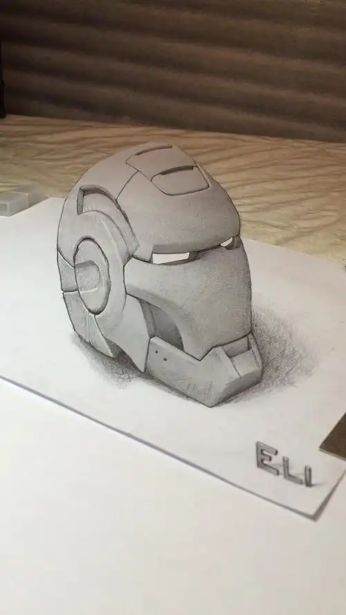 立体手绘钢铁侠