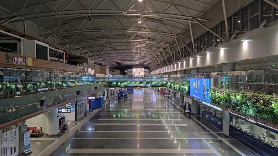 空荡荡的北京首都机场
