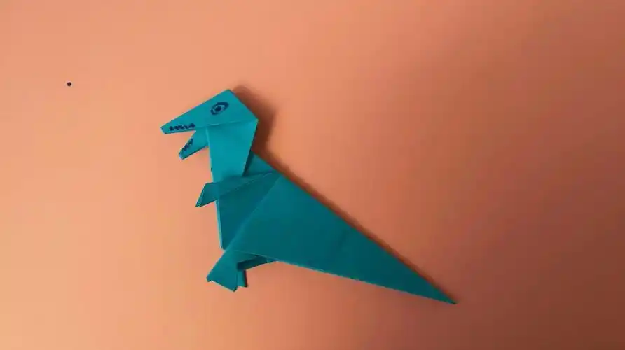 折纸粉色的霸王龙