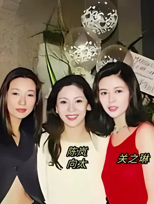 3朵金花的合影认出了关之琳陈岚另外一个你知道是谁吗
