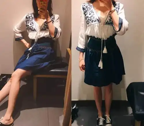 155cm,110斤有没有适合的衣服?你们要的微胖妹子真人版测评来了