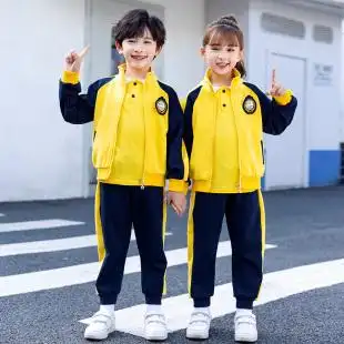 2021年纯棉秋季小学生校服幼儿园园服运动套装英伦学院风儿童班服