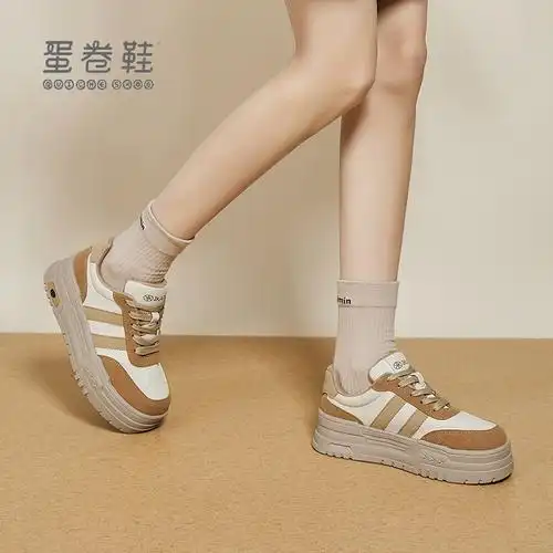 蛋卷鞋运动鞋女登山厚底2024新款秋冬增高鞋休闲透气防滑老爹鞋潮