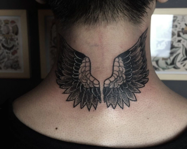 适合男生的翅膀纹身图片好看的翅膀图案大全16
