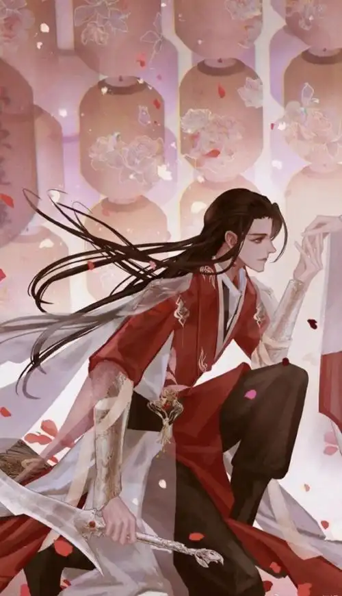 出单:红衣古风男