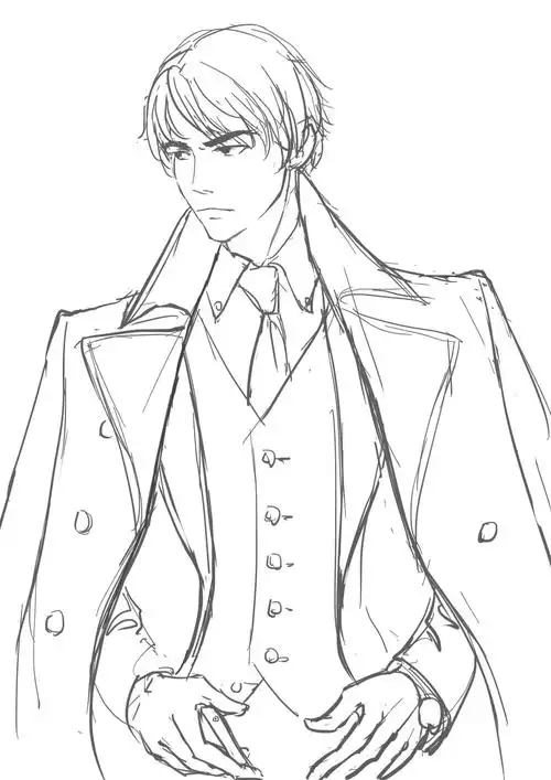 摸一张西装老李