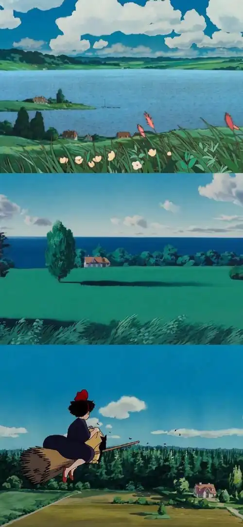 宫崎骏动画拼接剧照高清手机壁纸