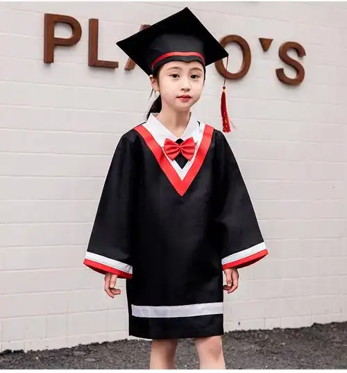 儿童幼儿园学士服毕业照服装拍照博士帽毕业袍小学毕业礼服儿童博士服