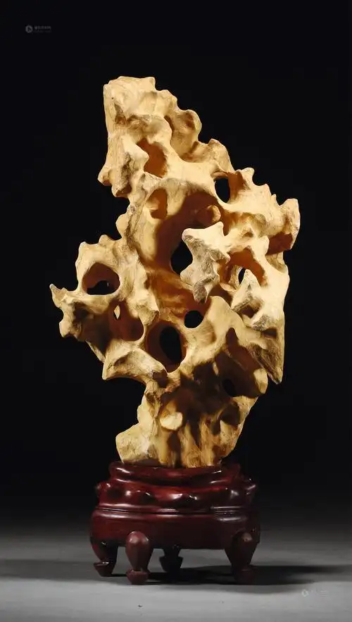 1342 清 黄太湖石山子摆件