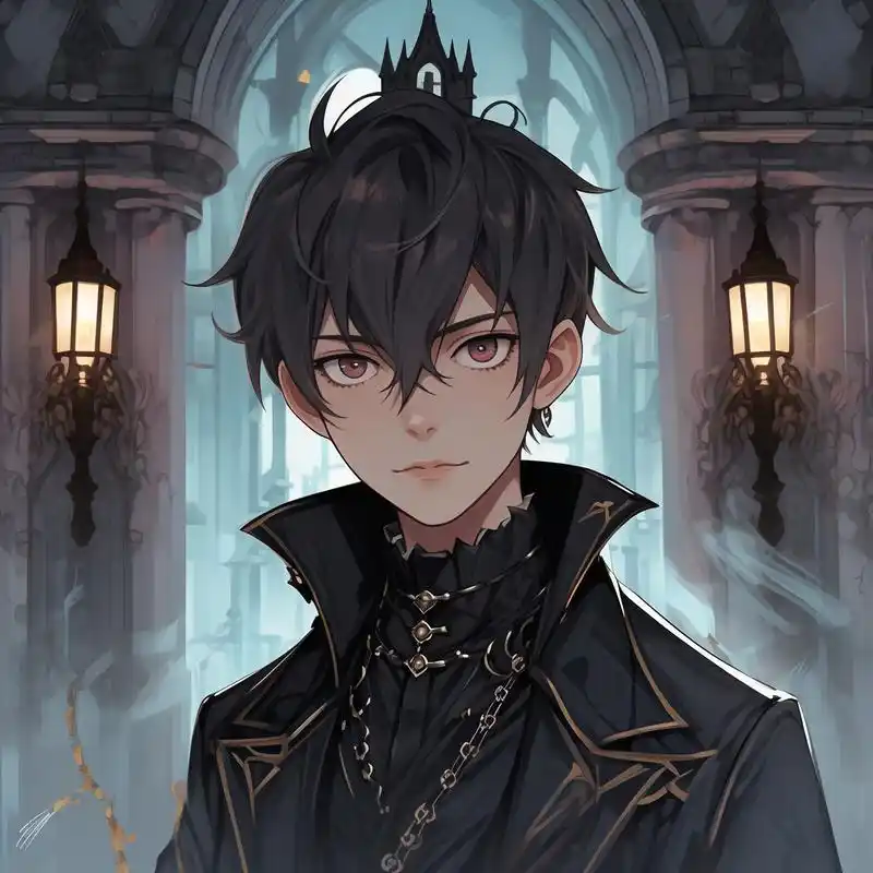 0369♂15暗黑风吸血鬼男生漫画头像94