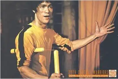 舞台演出黄色李小龙连体衣服紧身弹力运动衣服儿童成人功夫练功服_不