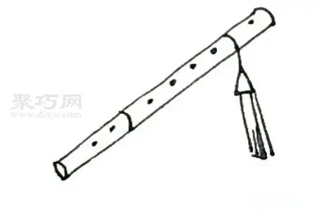 笛子如何画好看又简单笛子简笔画步骤