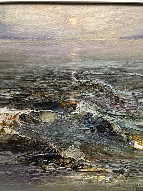 董仙舟老师油画收藏作品《海》