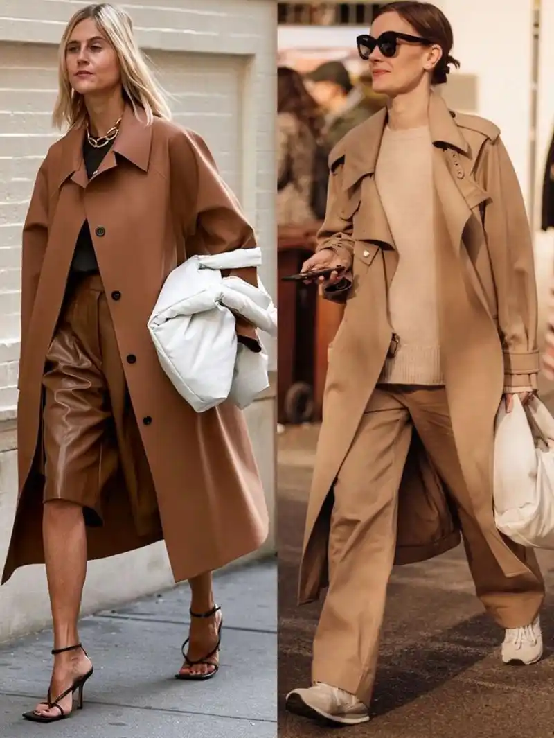 ootd穿搭丨初冬美式风衣穿搭,欧美街拍