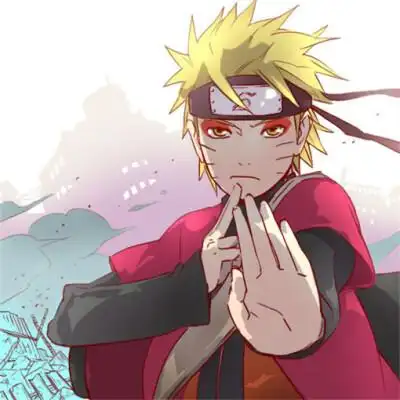 火影忍者鸣人仙人的头像