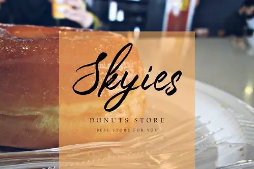 奶酪甜甜圈手写英文无衬线字体cheesedonutsbrushfont