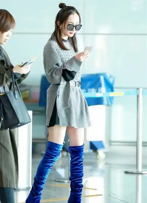 学时尚达人杨幂这样穿,好看又时尚又高级_鞋子_效果_长度