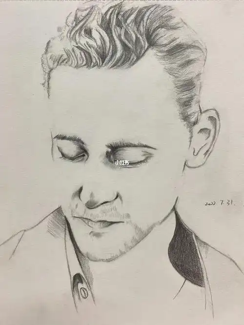 第一幅人脸纯无脑临摹