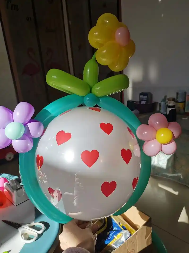 手工制作气球 #啵啵球造型 #一起玩手工吧  - 抖音