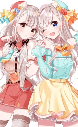 二次元可爱美女双人图放送