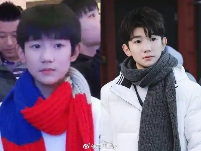 [tfboys][新闻]190213 王源成长向对比图,成长真的很神奇