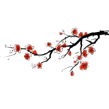卡通清新梅花