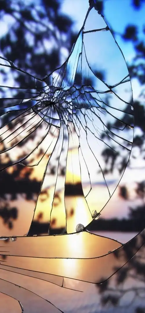 破碎8k高清竖屏透明手机壁纸4