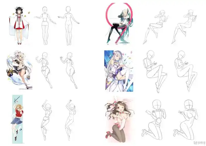 日系人体比例练习-动漫人物入门训练 举报