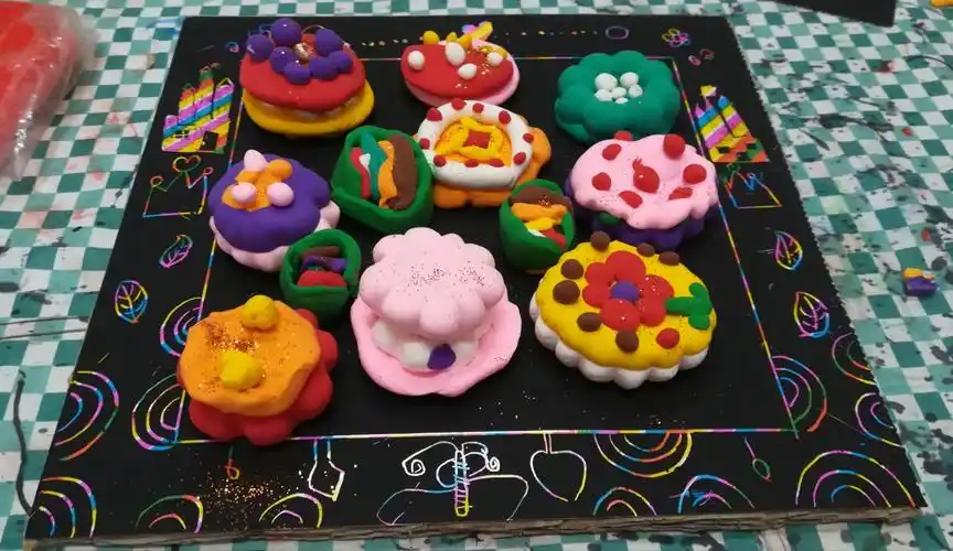 《点心水果月饼》手工粘土创意班