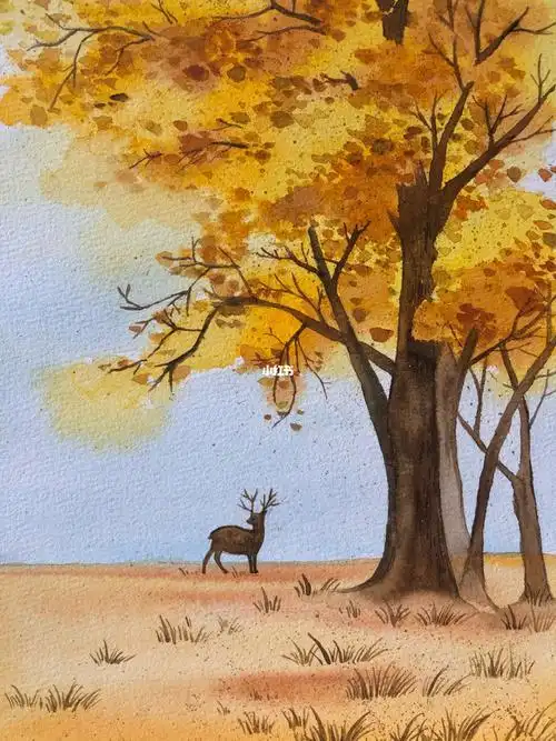 水彩画图片风景画水彩画图片风景画简单