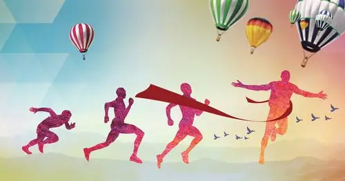 奔跑吧展板 海报背景素材