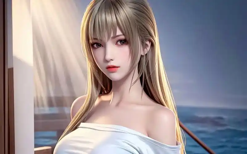 国漫女神纯欲壁纸,天使彦休闲壁纸展现另一面温柔