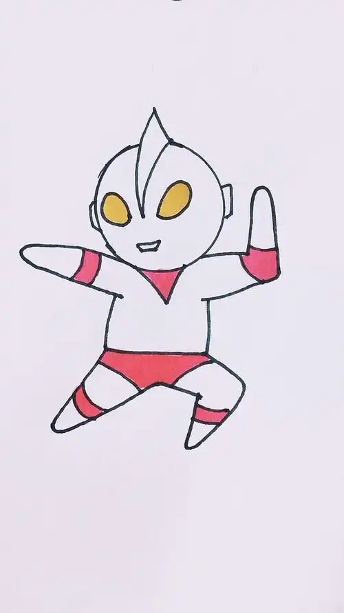 我要上热门#学画奥特曼