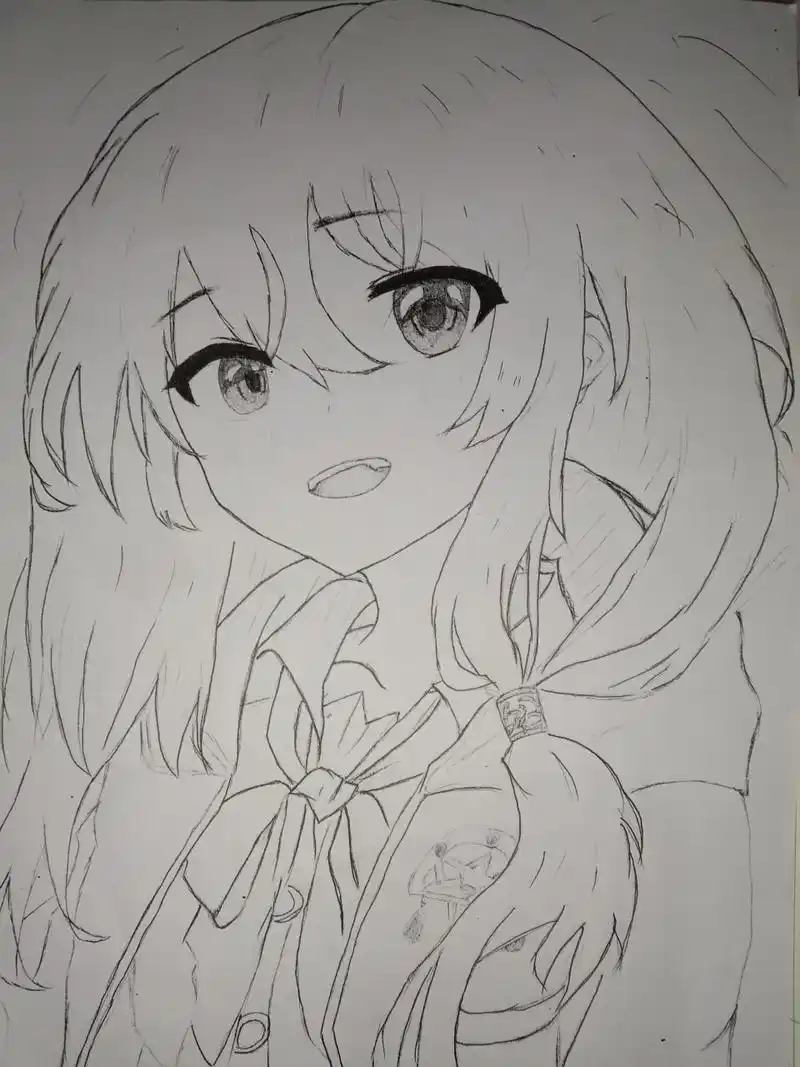 闲来无事,开画!  #二次元# #手绘# #魔女之旅