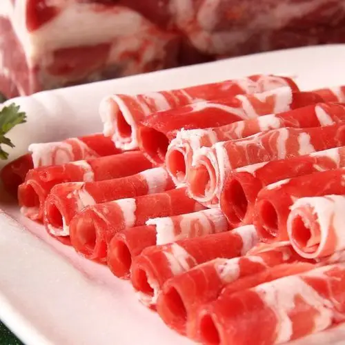 内蒙古羔羊肉卷 经典排酸羔羊a级板肉 火锅专用 小肥羊火锅肉图片