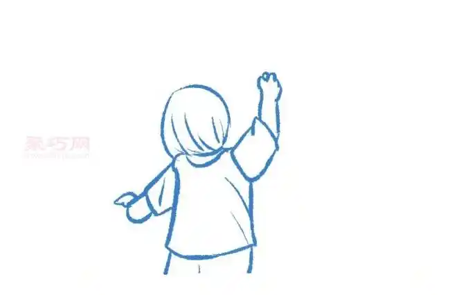 背影简笔画图片大全