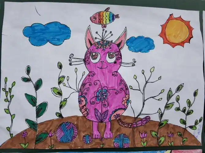 邓庄镇九年一贯制学校三年级学生美术作品展