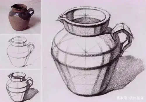 初学者必看,静物结构素描重难点分析!