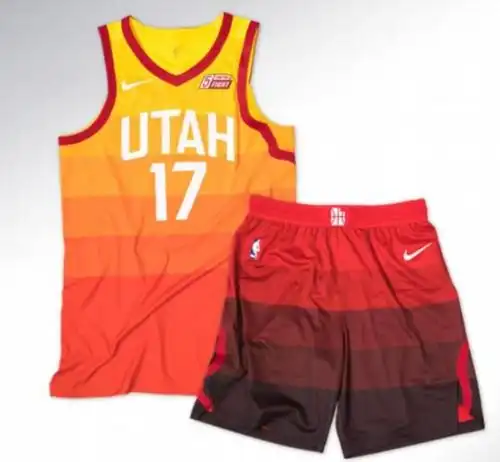 爵士发布全新"城市版"球衣 红橙黄主色致敬犹他风光