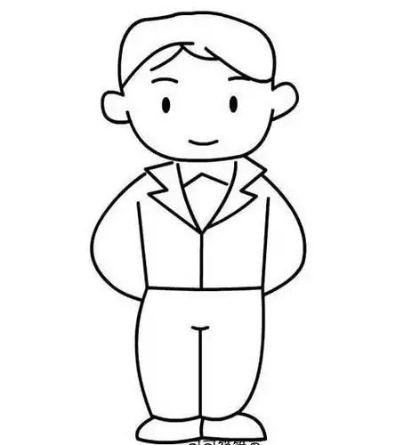 人物敬礼小学生简笔画怎么画黑板报学生形象简画人站立侧面简笔画敬礼