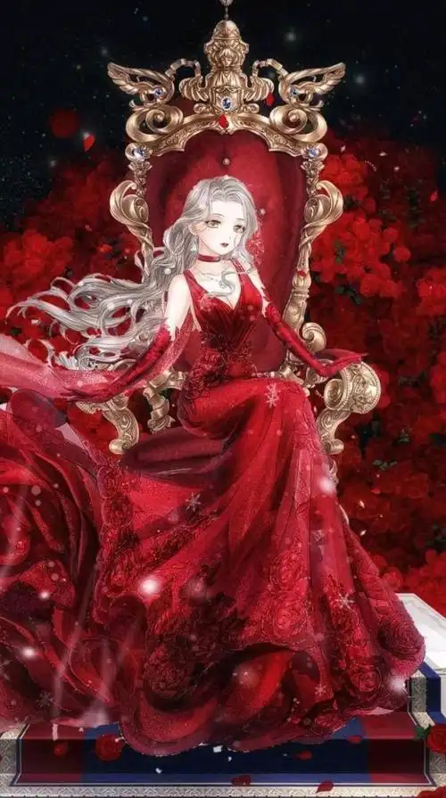 画风极致唯美华丽的人物插画,造型美型又细致,少女感女王范!