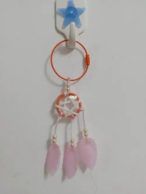 一次性口罩做捕梦网钥匙链