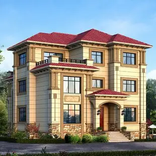 农村豪华三层别墅设计图纸全套样图效果图大户型自建房欧式小洋楼