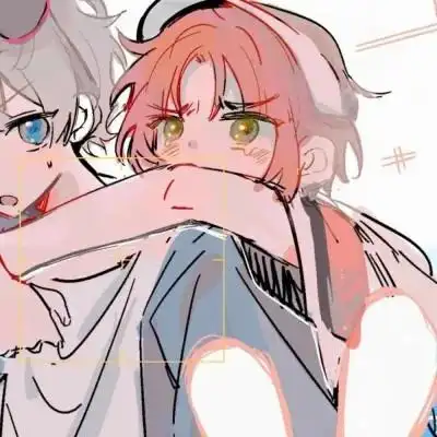 二次元画风情侣头像