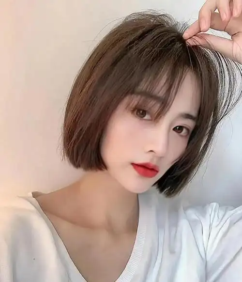 适合脸大的波波头图片换上轻松瘦脸减龄显气质