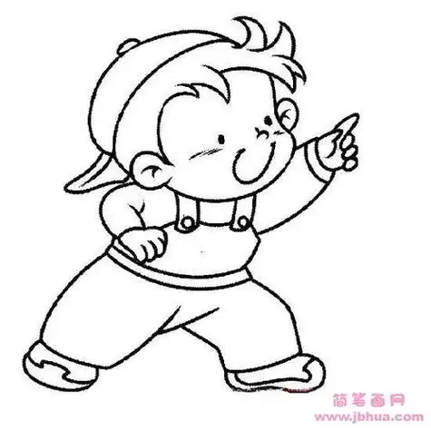男孩简笔画男孩简笔画卡通可爱